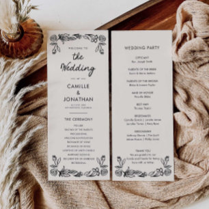 Programa de Casamento Botânico Whimsical