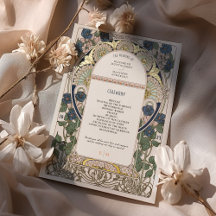 Programa de Casamento Bougainvillea Azul Marinho D