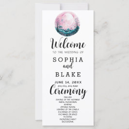 Programa de Casamento Branco Boho Rosa & Branco Lu