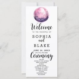 Programa de Casamento Branco Boho Rosa & Branco Lu