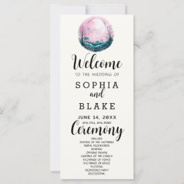 Programa de Casamento Branco Boho Rosa & Branco Lu