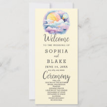 Programa de Casamento Branco de Estrelas Celestiai