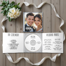 Programa de Casamento Branco do Cobrir do álbum do