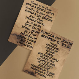 Programa de Casamento Brown Walnut Burl