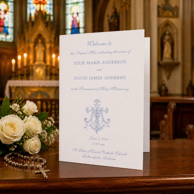Programa de Casamento Católico Marian Blue Cross (Criador carregado)