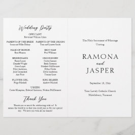 Programa de Casamento Católico Moderno Simples e O