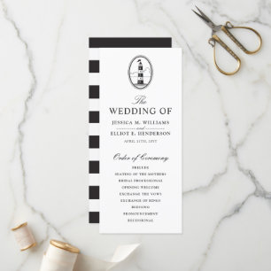 Programa de Casamento com Farol Negro Clássico