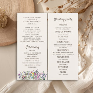 Programa de Casamento com Flores Silvestres em Aqu