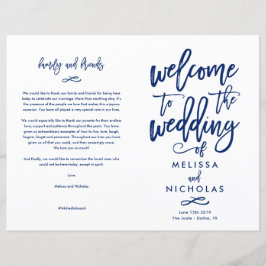 Programa de Casamento com Letras Chic