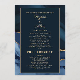 Programa de Casamento com Mármore Azul-Marinho Fes