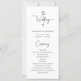 Programa de Casamento com Roteiro Simples