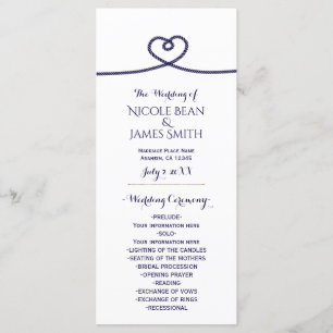 Programa de Casamento Coração Nó Náutico