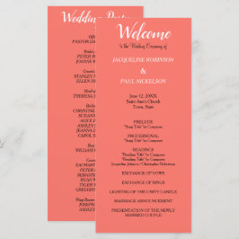 Programa de Casamento Coral
