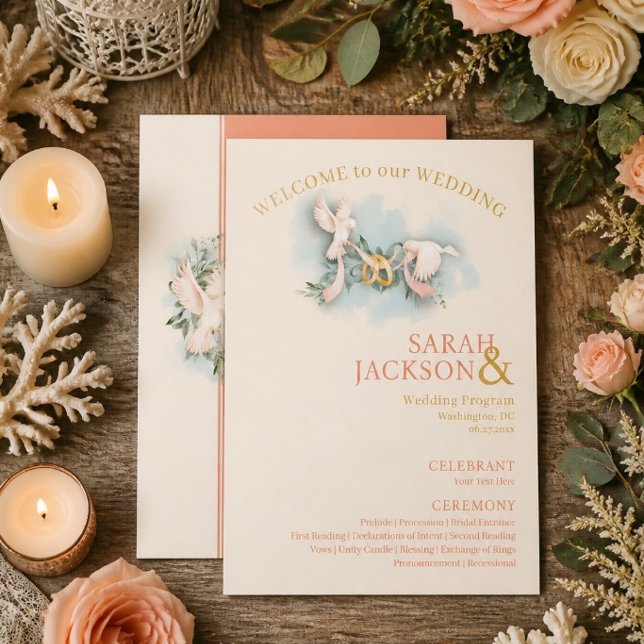 Programa de Casamento Coral das Pombas Românticas (Criador carregado)