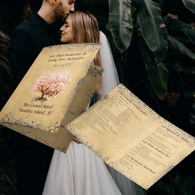 Programa de Casamento da Árvore de Folha Coração d (Criador carregado)