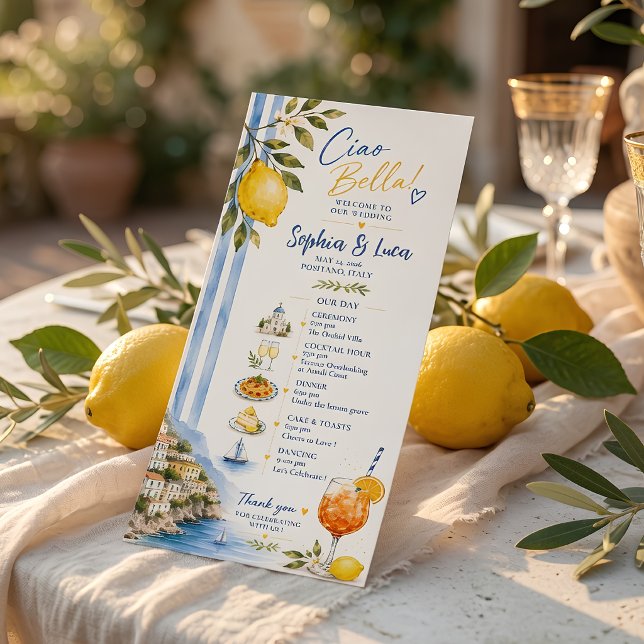 Programa de Casamento da Costa Amalfitana com Limã (Criador carregado)