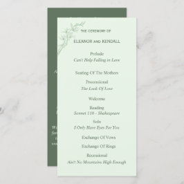 Programa de Casamento da Flor do eterno