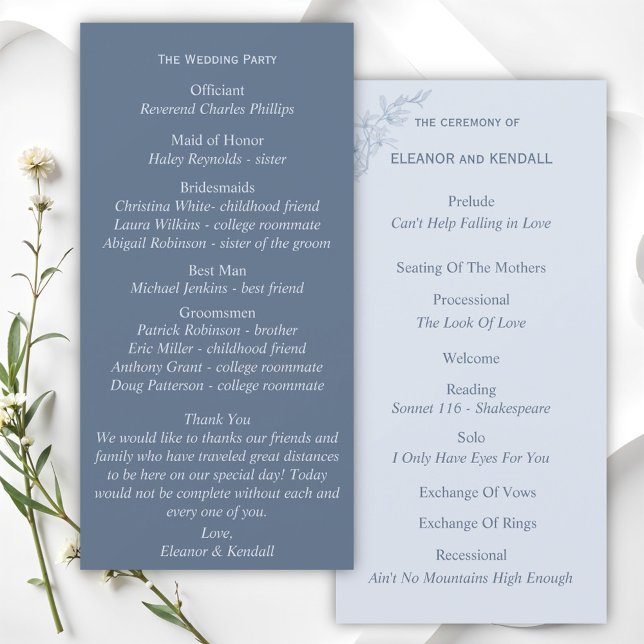 Programa de Casamento da Flor do eterno (Criador carregado)