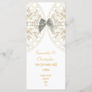 Programa de casamento da igreja de luxo e renda br