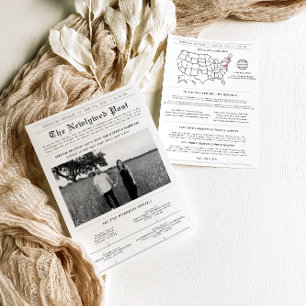 Programa de Casamento da Linha do Tempo do Jornal 