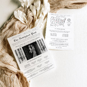 Programa de Casamento da Linha do Tempo do Jornal 