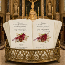 Programa de Casamento da Missa Latina Católica com