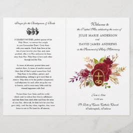 Programa de Casamento da Missa Latina Católica com