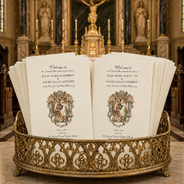 Programa de Casamento da Missa Latina Católica Ele