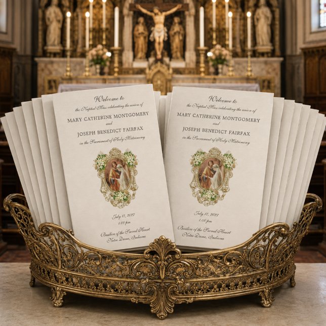 Programa de Casamento da Missa Latina Tradicional (Criador carregado)