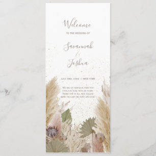 PROGRAMA DE CASAMENTO DE ÁGUA DE BOHO PAMPAS