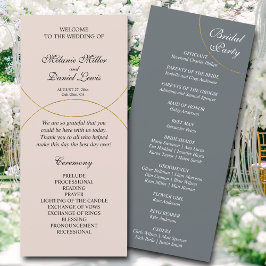 Programa de Casamento de Anéis Minimalista