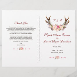 Programa de Casamento de Antadores Florais com Blu