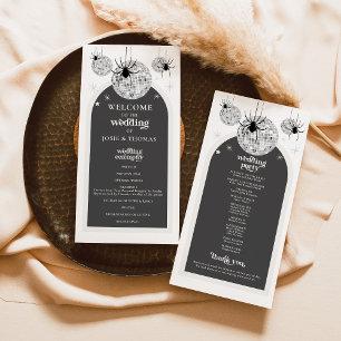 Programa de Casamento de Aranhas de Disco Retro Ha