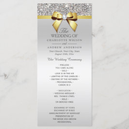 Programa de Casamento de Arcos de Diamante Dourado
