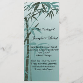 Programa de Casamento de Bambu Natural com Gradien