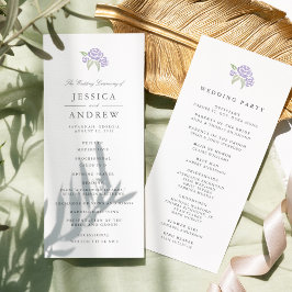 Programa de Casamento de Buquês | Lilac