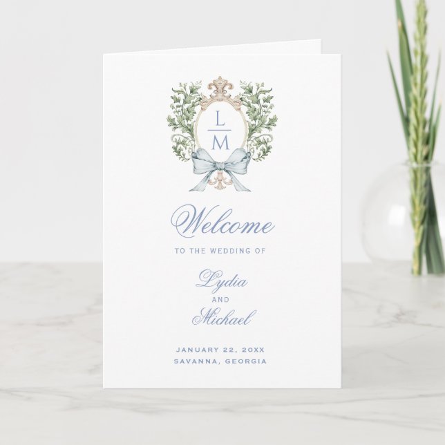 Programa de Casamento de Casamentos de Folha de Cr (Frente)