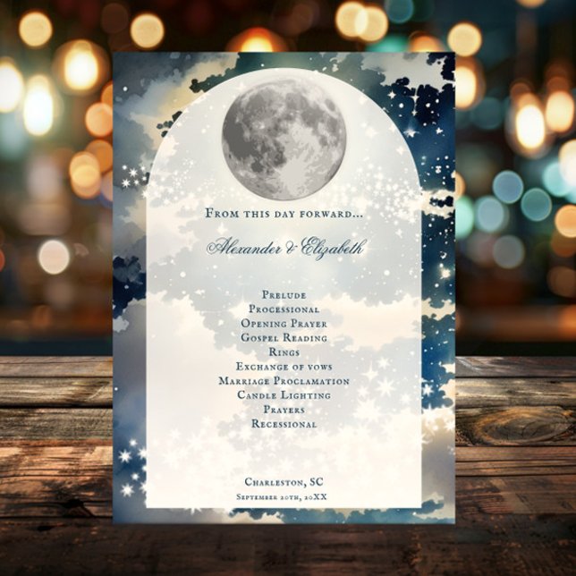 Programa de Casamento de Céu Noturno Lunar (Lunar Night Sky Wedding Program)