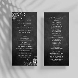 Programa De Casamento De Chalkboard Em Brancos Bra