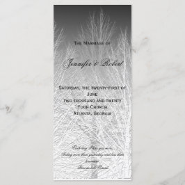 Programa de Casamento de Cinzas Brancas Negras