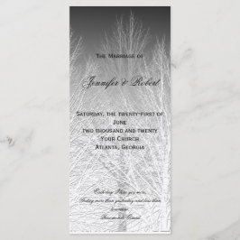 Programa de Casamento de Cinzas Brancas Negras