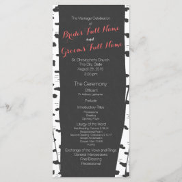 Programa de Casamento de Cinzas de Casas de Birch