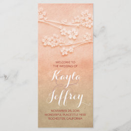 Programa de casamento de cor-de-água rosa-esbranqu