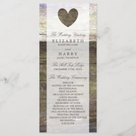 Programa de Casamento de Coração da Madeira do Paí