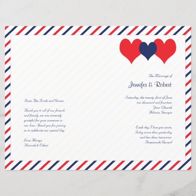 Programa de Casamento de Corações americanas (Frente)