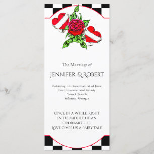 Programa de Casamento de Corações e Rosa