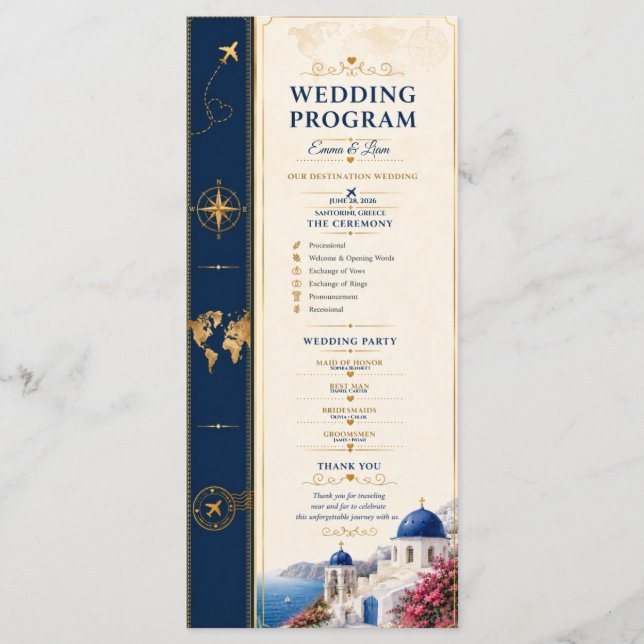 Programa de Casamento de Destino Navy Gold (Frente)