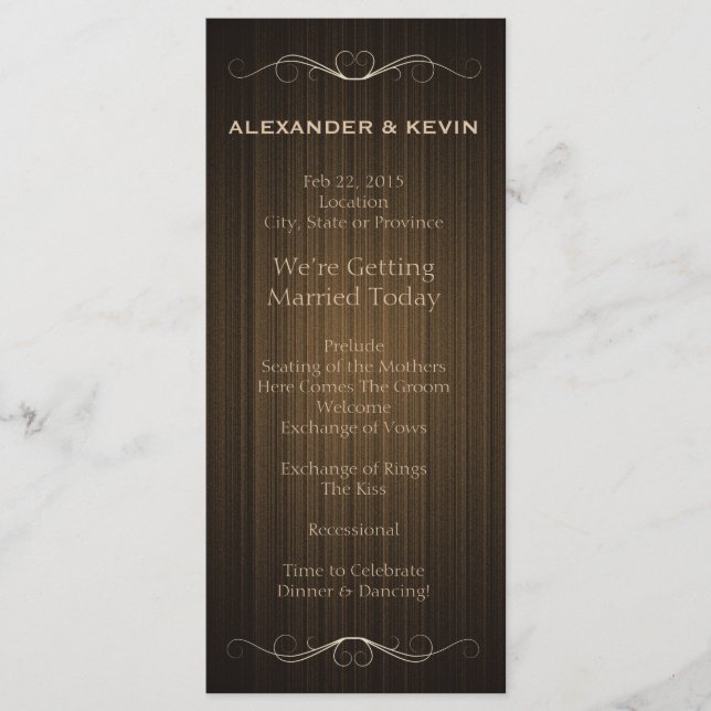 Programa de Casamento de Dois Gay (Frente)