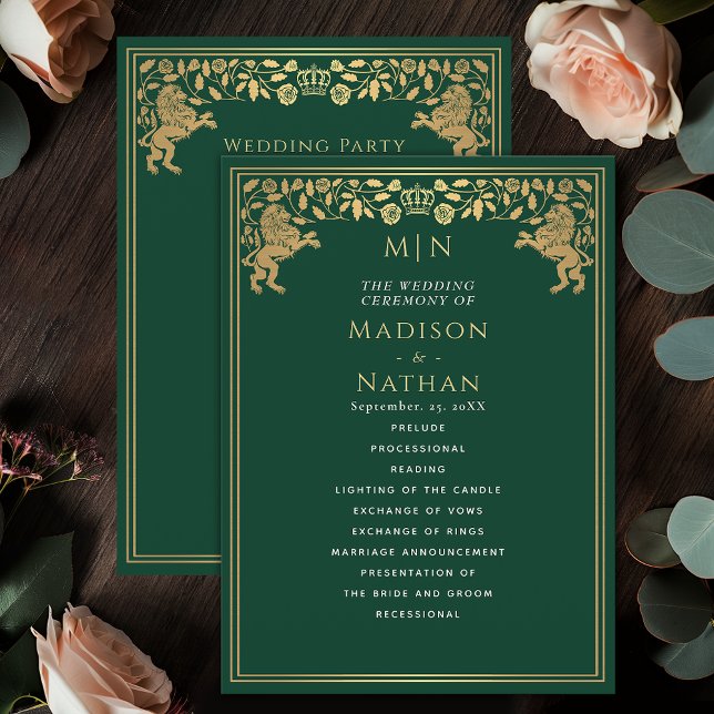 Programa de Casamento de Espadas Medieval do Leão  (Criador carregado)