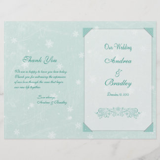 Programa de Casamento de Flocos de Neve de inverno